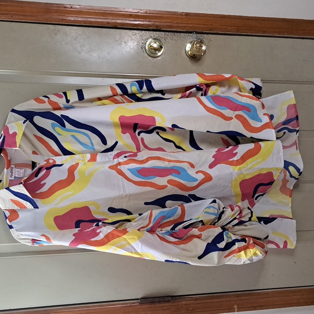 Madrag colorful oversized Shirt dress Plus Size